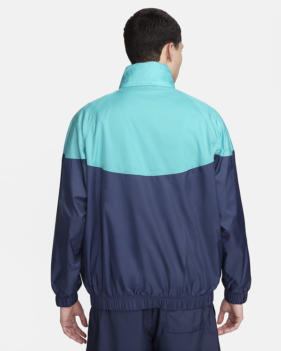 Green and blue nike windbreaker best sale